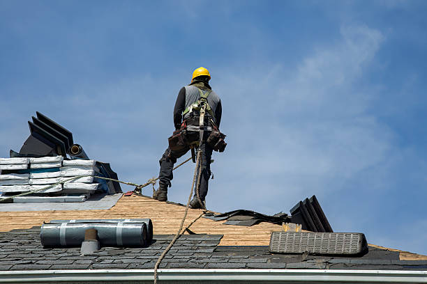 Professional Roof Installation technician working in Monroe, NY